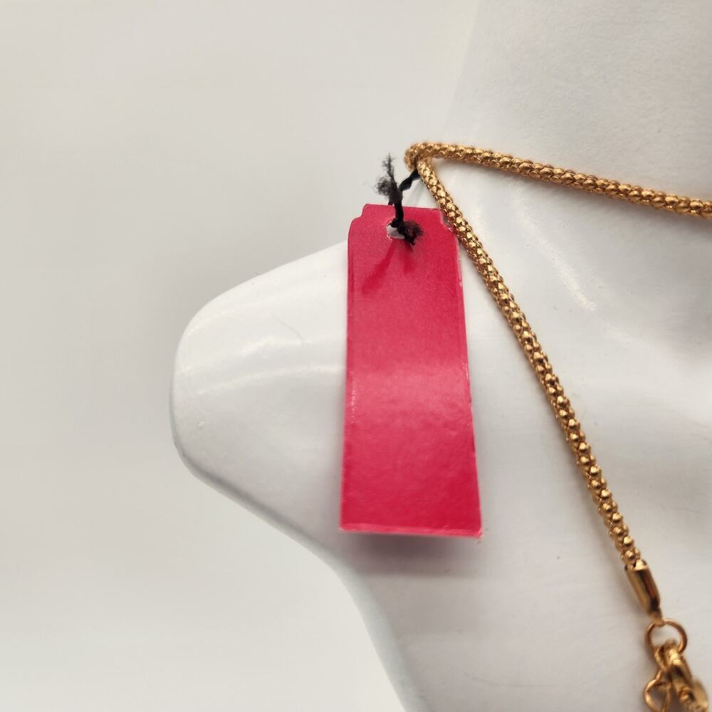 NWT Betsey Johnson Jeweled Bunny Carrot 24" Goldtone Chain Lobster Claw‎ Clasp - Picture 8 of 9